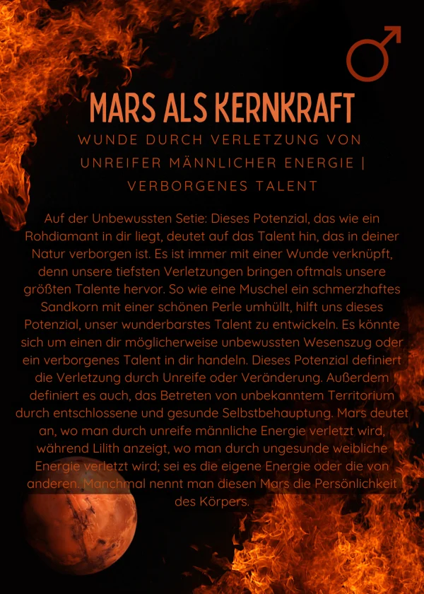 Unbewusste Kernkraft - Derivat des Mars [20/26 Lebensbereiche]