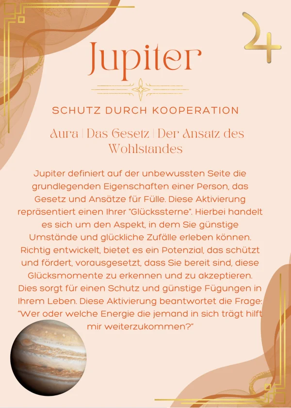 Unbewusster Schutz durch Kooperation - Derivat des Jupiter [23/26 Lebensbereiche]